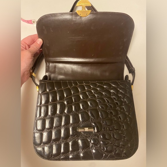 Vintage Amelia Berko Brown Leather Shoulder Bag - Picture 8 of 9